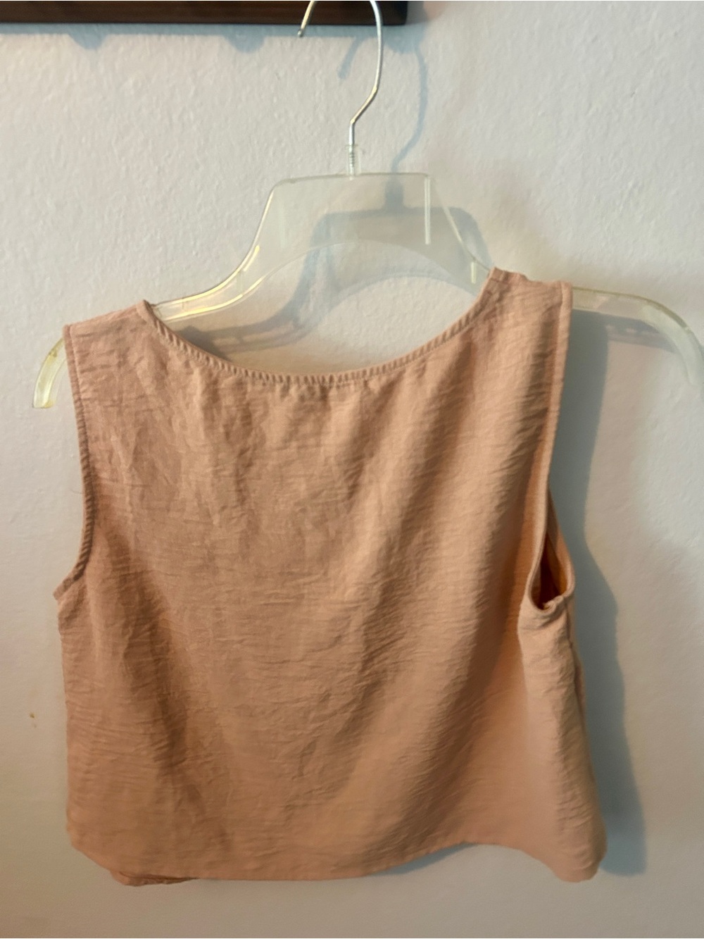 Short sleeve cropped Tank Top and pants set in Blush Pink